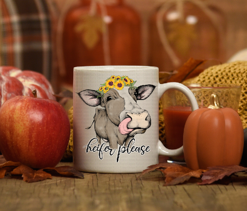 Heifer Please funny cow mug