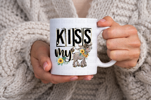 Funny Coffee Mug Kiss my ASS donkey