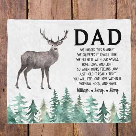 Dad Deer Blanket