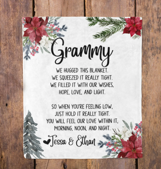 Personalized discount grammy blanket