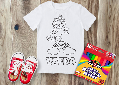 Unicorn Color-Me Tee Shirt